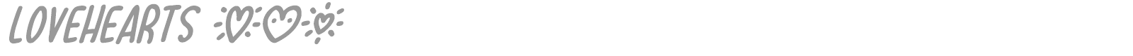 Lovehearts font preview
